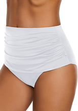 Load image into Gallery viewer, Women High Waist Ruched Swim Bottom