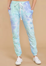 Load image into Gallery viewer, Women Tie-Dye Drawstring Elastic-Waist Jogger Pants